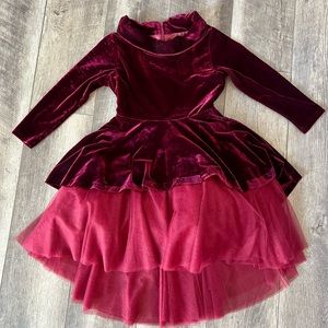 Joyfolie Mia Joy Red Velvet Dress Size 8